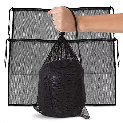 Durable Nylon Mesh Drawstring Bag 5 PSC - Mesh Ditty Bag For Equipment Storage • $11.91