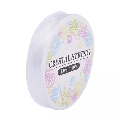£2.29 • Buy Clear Beading Elastic 1mm Thick Stretchy Strong Bracelet Making 10 Metre ON REEL