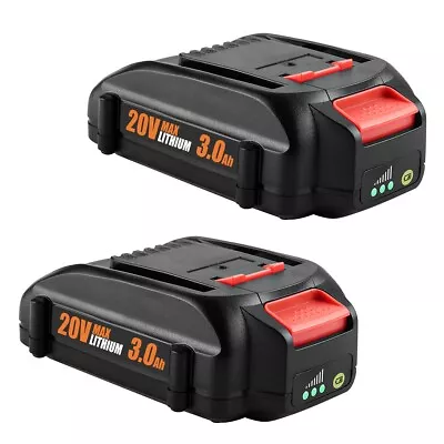 2pack For WORX 20V MAX Extend Lithium Battery 20 Volt WA3520 WA3525 WA3575 WG155 • $29.99