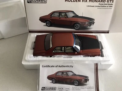 $265 • Buy Classic Carlectables 1/18 Holden Monaro Hx Gts Persian Sand Stunning Model* 