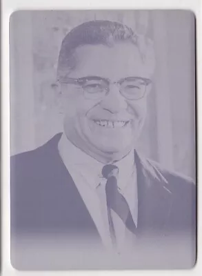 2012 Vince Lombardi Leaf Legacy Card Printing Plate  1/1 Packers Giants Redskins • $5.50