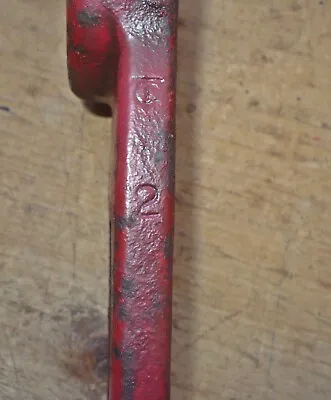Vintage Cast Iron Fireman’s Hydrant Wrench Marked TC 2 • $19.99