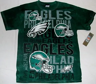 $22.99 • Buy Philadelphia Eagles Men's Tie Dye T Shirt Team Logos  L  Large Nwt Green Cotton