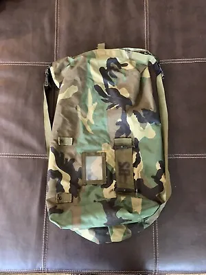 USGI Military NBC Carrying Protective Ensemble Gear Bag Sack Stuff Woodland USA • $14