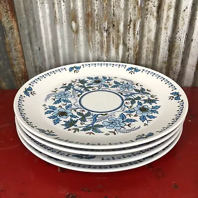 4 Vintage Blue Moon Noritake 9022 Dinner Plates Progression China Excellent • $19.99