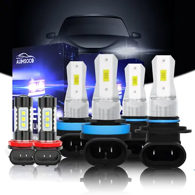 For Volvo S40 T5 Sedan 2005-2011 LED Headlight High Low Beam Fog Light Bulbs Kit • $39.99