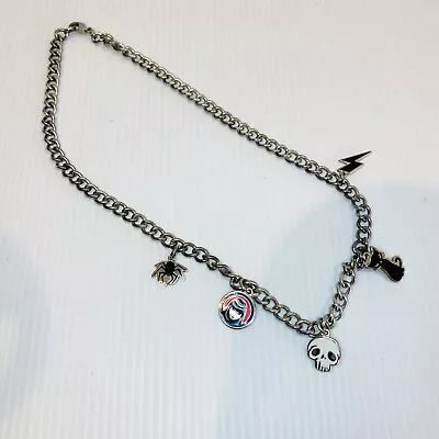 Emily The Strange Necklace Silver Chain Pendants Clasp Emo Gothic • $49.95