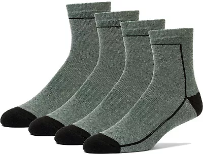 4 Pairs Premium Merino Wool Quarter-Ankle Hiking Outdoor Socks Designed In USA • $19.99