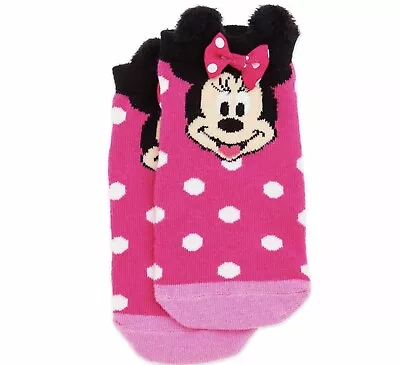 Disney Store Minnie Mouse Polka Dot Bow Kids Girls Socks M Medium Shoe 10-13 • $5.99