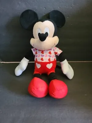 Just Play Disney Mickey Mouse Plush Toy 19  Hearts Valentine's Day Plush • $19