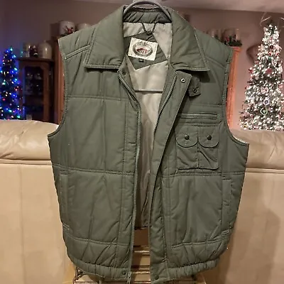 Expeditions Men Large Green Utility Cargo Vest • $21.50