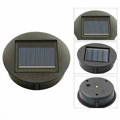 Garden Solar Powered Replacement Round LED Light Box To Fit For Lantern Lamp • £4.43