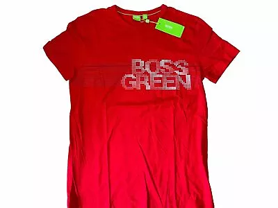 Hugo Boss Green Label Red Tshirt Medium M Cotton Shirt • $36.41