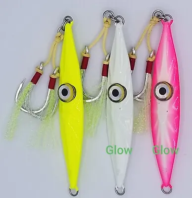 Slow Pitch Jig - Jigs Slow Pitch Saltwater Activated Blinking Light - See Video  • $41.24