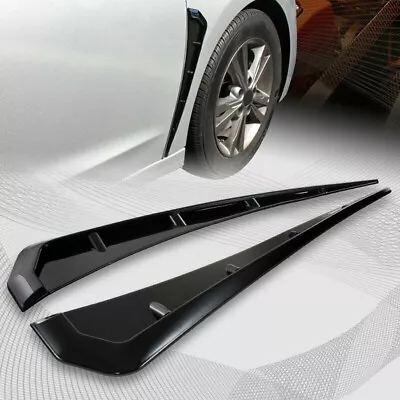 2pcs Car Exterior Side Fender Vent Air Wing Cover Trim Glossy Black Accessories • $17.15