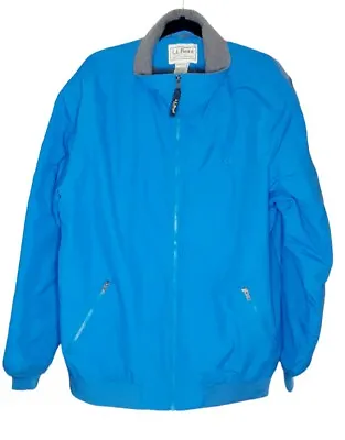 L.L. BEAN Men’s Coat Teal Blue Full-Zip 3M Thinsulate Parka Jacket 2XLT #205108 • $38