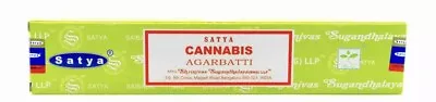 Satya 'Cannabis' Incense Sticks  - Insence! Fragrance Joss Sticks Scent Home • £2.89