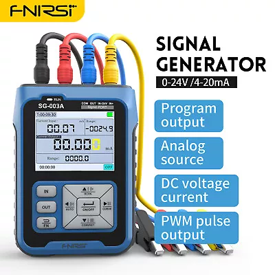 FNIRSI Calibrator Voltage Simulator 4-20mA Signal Generator Sources Transmitter • $77.44