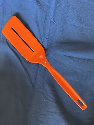 Vintage Foley Slotted Spatula Nylon Plastic Orange Long Blade Turner Flipper • $12.88