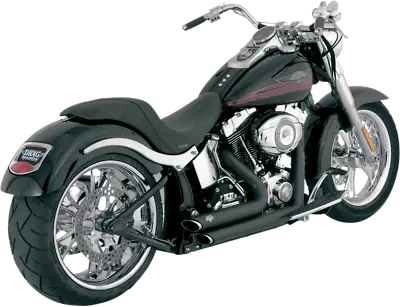 Vance & Hines Black Shortshots Staggered Exhaust System 1986-2011 Softail 47221 • $599.99