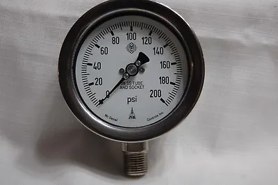 McDaniel Pressure Gauge 200 Psi SS • $24.99