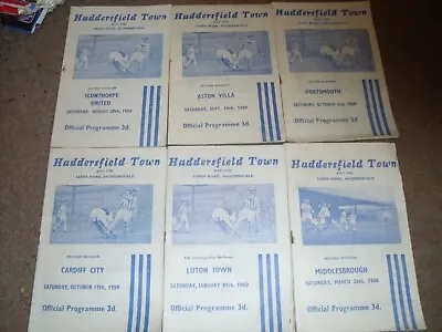 £14.99 • Buy Huddersfield Town Football Programme Collection Homes Season 1959/60 X 6 Job Lot