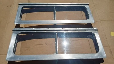 $199.95 • Buy Vintage HEHR Camper Trailer Vent Windows (2) Rollout Type A Set 25 X 10  Overall