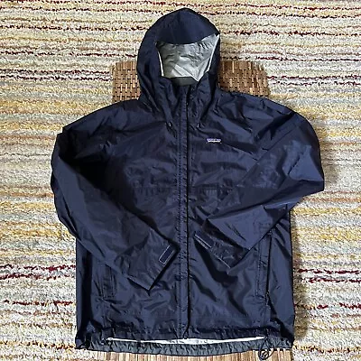 Patagonia Torrentshell Waterproof H2No Shell Jacket Coat Blue Men’s Large L • $114.95