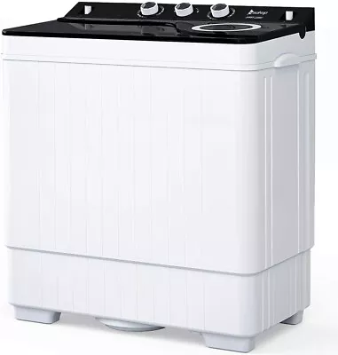 Portable Mini Compact Twin Tub Washing Machine 26 Lbs Washer And Dryer Laundry • $145.98