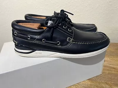 Visvim Americana Deck Folk Black Size 11 Boat Shoe Very Good Condition • $199