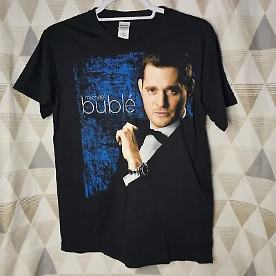 Michael Buble Concert 2013 Black World Tour T Shirt Adult Medium • £10