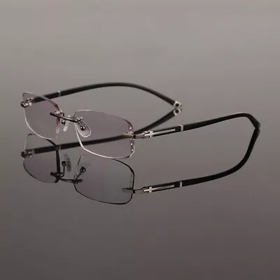 Fashion Eyeglass Frames For Men Cutting Lenes Rimless Glasses Frame YS-58065 • $30