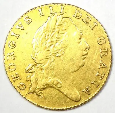 £912.44 • Buy 1801 Britain George III Gold Half Guinea 1/2G - AU Detail - Rare!