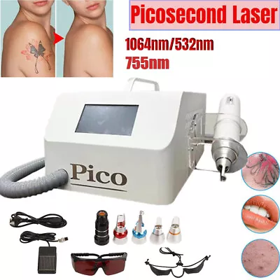 Nd YAG Picosecond Laser Tattoo Removal Machine Pigment Pico Skin Rejuvenation • £349.99