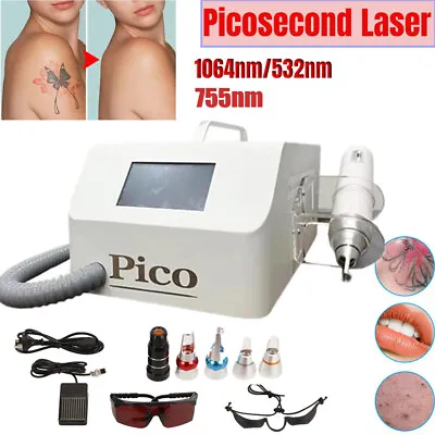Portable Picosecond Q Switch Nd Yag Laser Tattoo /Spot/Eyebrow Removal Machine • £449.99