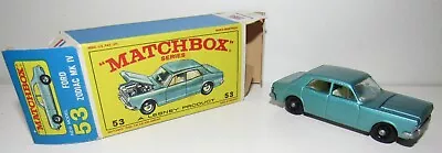 Matchbox Regular Series #53 Ford Zodiac Mk IV W/ Type E4R Box • $27.99