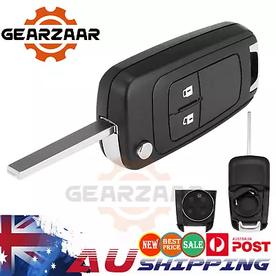 Car Flip Key Remote Blank Case Shell 2 Button For Holden Barina Cruze Trax AUS • $8.49