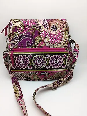 Vera Bradley Crossbody Very Berry Flap Messenger Bag • $24.99