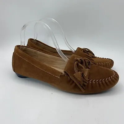 Me Too Brown Suede Driving Moccasins Loafers Shoes Womens Size 10 (29) • $25