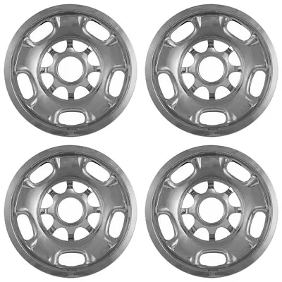 4 Chevy Silverado 2500 3500 HD 17' 8 Lug CHROME Wheel Skins Rim Covers Hubcaps • $93.78