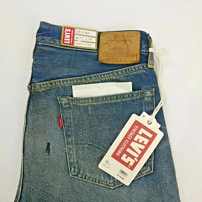 $395 Levi's Vintage Clothing LVC 1954 501Z Selvedge Jeans Men's Size 28x34 • $81.83