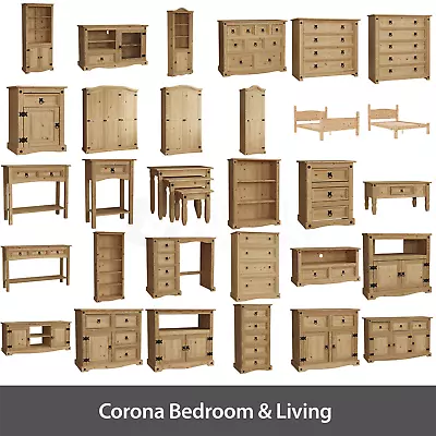 £119.95 • Buy Corona Chest Of Drawers TV Stand Table Solid Pine Living Room Bedroom Furniture