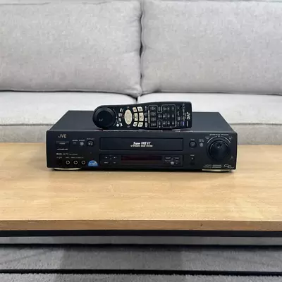 JVC HR-S7600U Super S-VHS SVHS TBC VCR **FULLY REBUILT DYNAMIC DRUM DISABLED** • $949.99