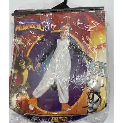 Penguin Madagascar Toddler Costume White Black Jumpsuit Headpiece 3T 4T Small • $18.99