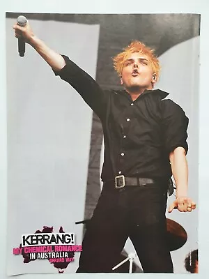 MY CHEMICAL ROMANCE Gerard Way Live Australia Kerrang! Magazine POSTER 2012 • £6.50