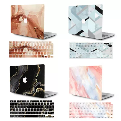 Marbled Frosted Matte HardShell+Keyboard Cover For MacBook Pro Air11 13 14 15 16 • $16.99