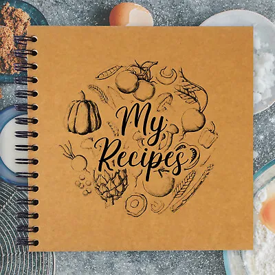 A3/A4/A5/Square My Recipes Book Scrapbook Guestbook Photo Album Card Pages • £7.99
