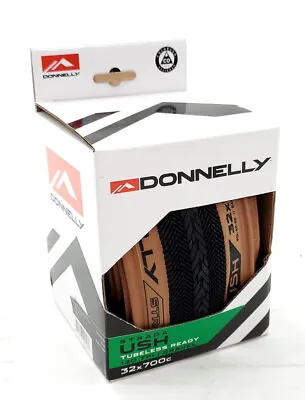 Donnelly Sports Strada USH Tire 700 X 32 Tubeless Folding Black/Tan • $61.83