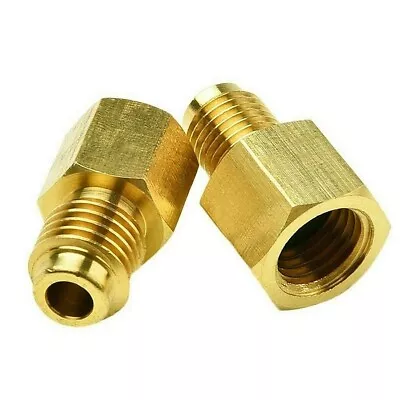 2Pcs/Set R134a To R12 Fitting Adapter 1/4 Female Flare 1/2 Acme Male Valve Kits • $7.35