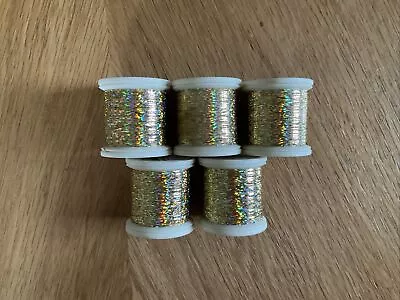 Box Of 5 Reels Madeira JEWEL Colour 525 - A Holographic Thread Hand Or Machine • £2.50